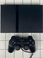 PS2 PlayStation 2 Slim Console Zwart - Compleet, Spelcomputers en Games, Spelcomputers | Sony PlayStation 2, Gebruikt, Zwart, Sony Computer Entertainment