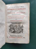 Willem Swanke, Stichtelijke Rymoeffeningen, Middelburg 1729, Antiek en Kunst, Antiek | Boeken en Bijbels, Ophalen of Verzenden
