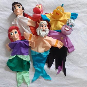 Kleine zeemeermin handpoppen poppenkastpoppen Disney  beschikbaar voor biedingen