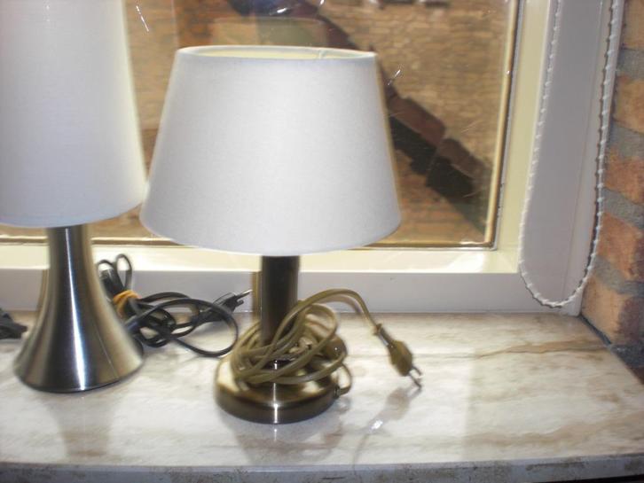 6 tafellampen +2 kapjes voor €12, Huis en Inrichting, Lampen | Tafellampen, Zo goed als nieuw, Minder dan 50 cm, Ophalen