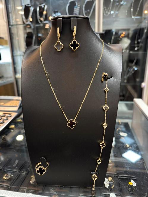 Van cleef set 14 karaat goud nieuw, Sieraden, Tassen en Uiterlijk, Kettingen, Nieuw, Goud, Goud, Ophalen of Verzenden