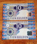 Nieuwe briefjes van 10 gulden, Postzegels en Munten, Bankbiljetten | Nederland, Ophalen of Verzenden, 10 gulden
