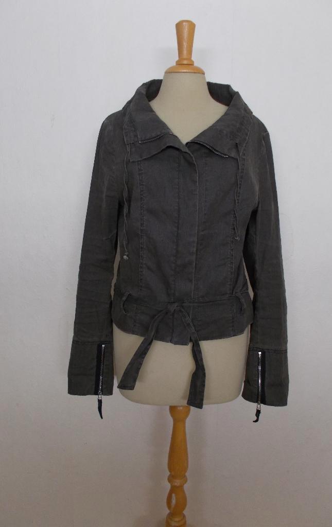 Stoer grijs top/jasje van Annette Gortz! M, Kleding | Dames, Tops, Zo goed als nieuw, Maat 38/40 (M), Grijs, Lange mouw, Verzenden