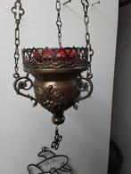 14481) mooie grote Godslamp  met hanger en binnenpot, Ophalen of Verzenden