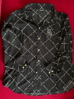Japanse Vintage blouse, Kleding | Dames, Maat 38/40 (M), Valenz spots, Zwart, Ophalen of Verzenden