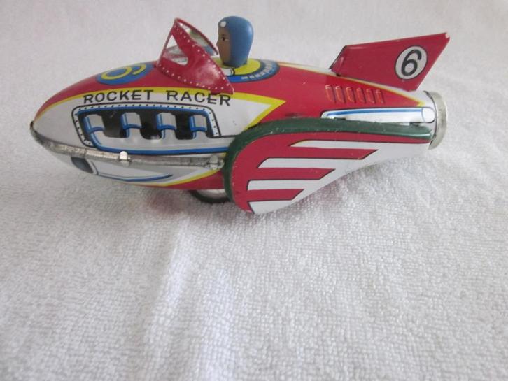 Oude blikken Rocket Racer frictie MF 735 made in China., Antiek en Kunst, Antiek | Speelgoed, Ophalen of Verzenden