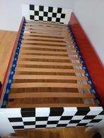 1 persoons stoer race bed zwart / wit / rood, Ophalen, 85 tot 100 cm, Gebruikt, Matras