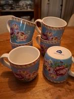 6 mokken  ah blauw, Ophalen of Verzenden, Zo goed als nieuw, Overige stijlen, Kop(pen) en/of Schotel(s)