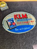 Reclamespiegeltje KLM Werkkleding., Ophalen of Verzenden, Gebruikt, Reclamebord