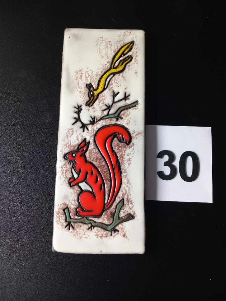 Eekhoorn, Squirrel  “Ruscha Keramiek”, Verzamelen, Beelden en Beeldjes, Zo goed als nieuw, Dier, Ophalen of Verzenden