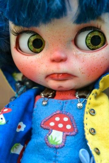 Custom Blythe doll Birdie - Sad Girl !! beschikbaar voor biedingen