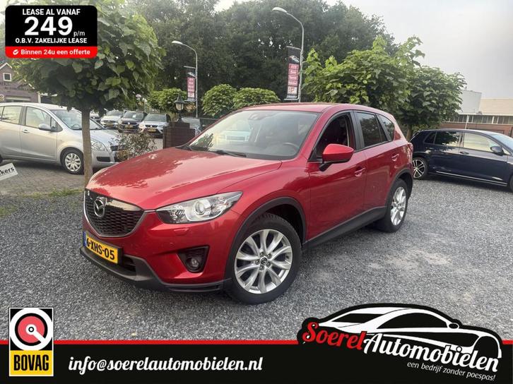 Mazda CX-5 2.0 GT-M 4WD automaat leer stoelverw trekhaak 19, Auto's, Mazda, Bedrijf, Te koop, CX-5, 4x4, ABS, Achteruitrijcamera