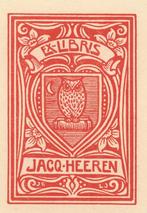 0119 Ex Libris Nederland : Johan Jacobs, 1908, Antiek en Kunst, Kunst | Etsen en Gravures, Verzenden