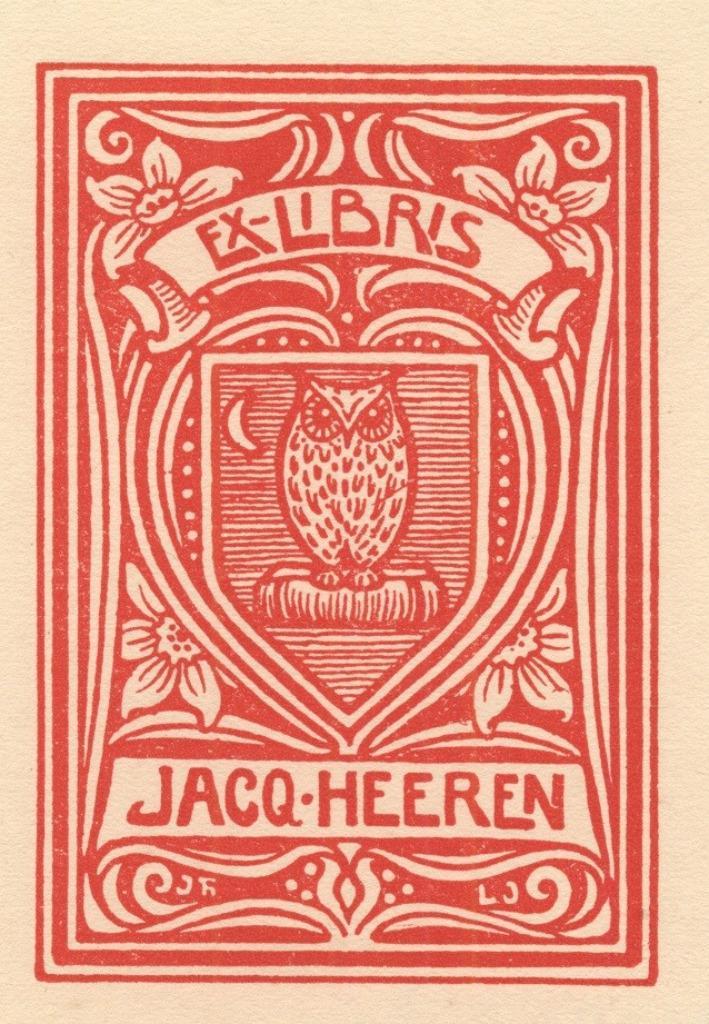 0119 Ex Libris Nederland : Johan Jacobs, 1908, Antiek en Kunst, Kunst | Etsen en Gravures, Verzenden