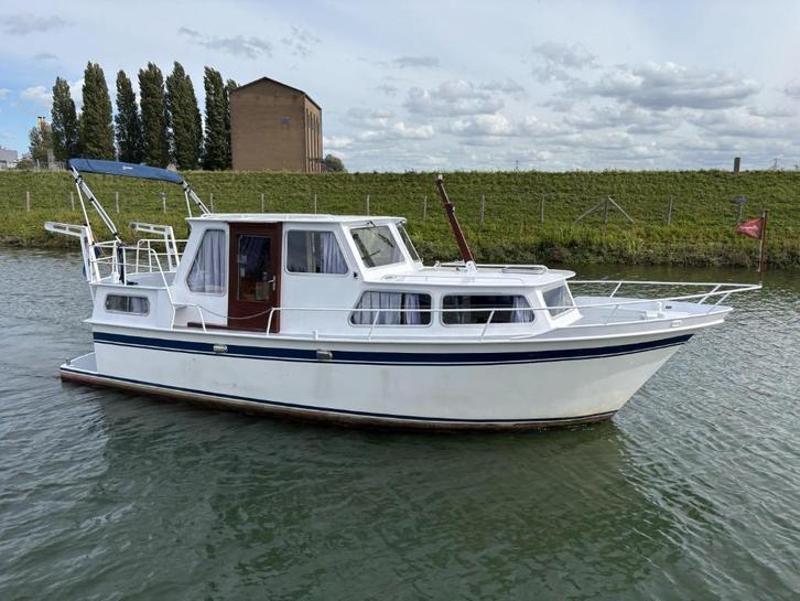 Mebokruiser 890AK met ligplaats in Dordrecht., Watersport en Boten, Motorboten en Motorjachten, Gebruikt, Staal, 6 tot 9 meter