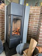 Faber Houtkachel Hoekmodel - Stijlvol Design, Ophalen, Gebruikt, Houtkachel, Vrijstaand