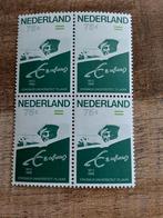 Nvph 1412 Licht en Donkergroen Blokje van 4 ( pf), Postzegels en Munten, Postzegels | Nederland, Ophalen of Verzenden