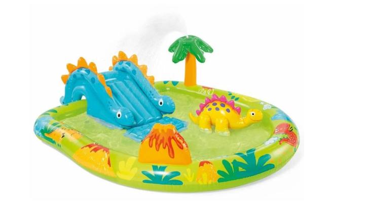 Intex Little Dino zwembad speelcentrum, Tuin en Terras, Zwembaden, Zo goed als nieuw, Opblaaszwembad, Minder dan 80 cm, Minder dan 200 cm