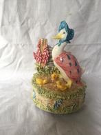 Beatrix Potter Jemina Puddleduck porselein muziekdoos, Ophalen of Verzenden, Gebruikt, Dier