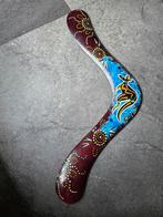 Handbeschilderde houten boemerang, Verzamelen, Ophalen of Verzenden