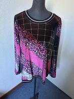 Poools velvet trui zwart roze grijs mt 44 z.g.a.n., Overige kleuren, Maat 42/44 (L), Ophalen of Verzenden, Zo goed als nieuw