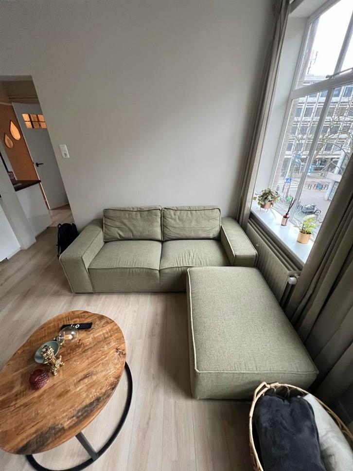 Nette hoekbank te koop, Huis en Inrichting, Banken | Bankstellen, Zo goed als nieuw, Hoekbank, Vierpersoons of meer, 200 tot 250 cm