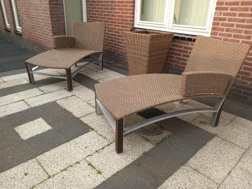 2 x OUTDOOR DAY BED luxe set van Les Jardins ook voor binnen, Huis en Inrichting, Banken | Sofa's en Chaises Longues, Zo goed als nieuw