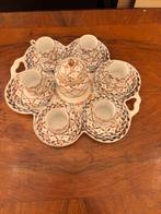 Dresden servies 8 delig met bladgoud beschilderd, Antiek en Kunst, Ophalen of Verzenden
