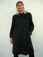 *Abfab Vintage Wollen Klokkende Mantel L*, Original Hm Loden, Zwart, Maat 42/44 (L), Ophalen of Verzenden