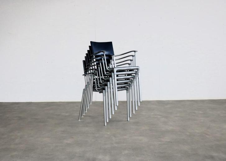 Vintage partij stoelen | blitz | segis italy | jaren 90, Huis en Inrichting, Stoelen, Gebruikt, Vijf, Zes of meer stoelen, Kunststof
