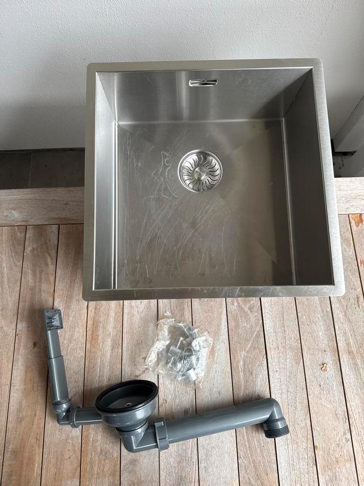 Spoelbak 40x40 cm - Onderbouw/Vlakinbouw, Huis en Inrichting, Keuken | Keukenelementen, Gebruikt, Minder dan 100 cm, Minder dan 50 cm