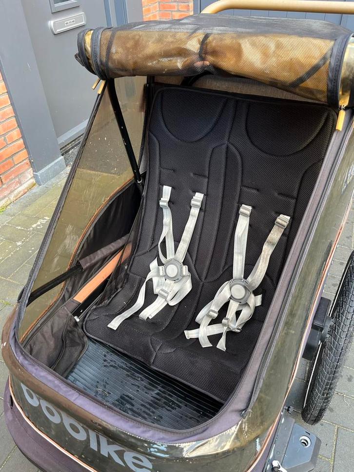 Bobike Fietskar & Kinderwagen Trailer (voor 2 Kinderen), Fietsen en Brommers, Fietsaccessoires | Aanhangers en Karren, Gebruikt