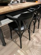 4 Zwarte Thonet Stoelen, Huis en Inrichting, Stoelen, Ophalen, Gebruikt, Zwart, Vier