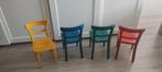 Kleurrijke Stoelen Set, Huis en Inrichting, Stoelen, Gebruikt, Overige kleuren, Kleurterstoelen, Ophalen of Verzenden