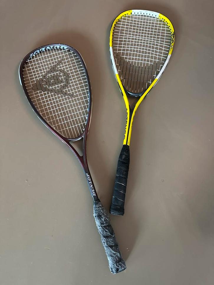 Squash Rackets - Dunlop & Artengo, Sport en Fitness, Squash, Gebruikt, Racket, Ophalen of Verzenden