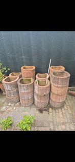Tegels en plantenbakken, Tuin en Terras, Bloembakken en Plantenbakken, Ophalen, Gebruikt, Rond, Minder dan 60 cm