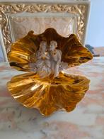 Capodimonte , Bladgoud , Schelp, Ophalen of Verzenden