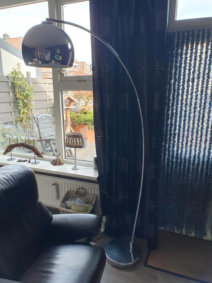 Mooie Booglamp - Stijlvol Design, Huis en Inrichting, Lampen | Vloerlampen, Gebruikt, 150 tot 200 cm, Metaal, Ophalen