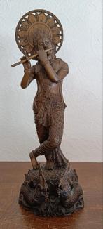 Oud bronzen Krishna beeld., Antiek en Kunst, Ophalen of Verzenden, Brons