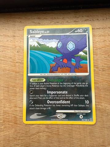 Sableye Lv.31 #48/100 beschikbaar voor biedingen