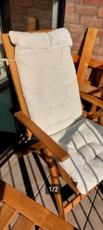 IKEA NAMMARO stoel (met IKEA KUDDARNA kussen), Tuin en Terras, Tuinstoelen, Ophalen, Zo goed als nieuw, Hout, Stapelbaar