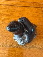 Inuit art beeldje A. Wolf original zeehonden, Ophalen of Verzenden, Dier