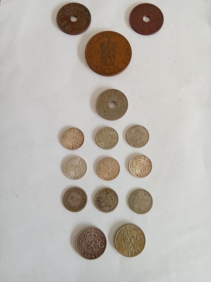 Setje Munten Nederlands-Indië, Postzegels en Munten, Munten | Nederland, Koningin Wilhelmina, Ophalen of Verzenden