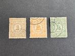 1884 Postbewijszegels NVPH nr PW1-3 gestempeld, Postzegels en Munten, Verzenden, T/m 1940, Gestempeld