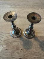 Verzilverde Kandelaars voor Diner, Ophalen of Verzenden, Zilver