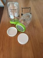 Set 2 grote kiempotten met standaard, Boeken, Gezondheid, Dieet en Voeding, Ophalen of Verzenden, Zo goed als nieuw, Dieet en Voeding