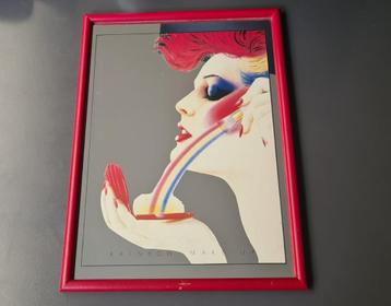 Rainbow make-up mirror by Syd Brak, eighties beschikbaar voor biedingen