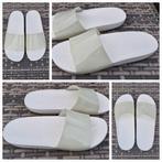 Crocs, wit en transparant, maat W7 = 37-38., Kleding | Dames, Schoenen, Slippers, Wit, Ophalen of Verzenden, Zo goed als nieuw