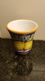 Limoncello glaasje met decoratie, Ophalen, Glas of Glazen, Overige stijlen, Glas