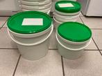 Emmers met deksel., Huis en Inrichting, Emmers, Ophalen, Zo goed als nieuw, Kunststof, Met deksel